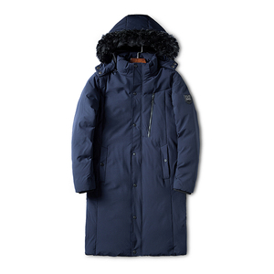 Veste à bulles d'hiver noire design personnalisé pour hommes veste à capuche longue d'hiver imperméable et coupe-vent - Product Image 3