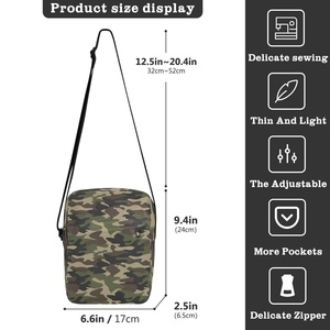 Sacs à bandoulière camouflage petits et tendance pour femme, sacs à bandoulière personnalisés avec logo pour homme - Product Image 3