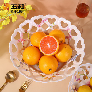 Five And Harmony Hollow Fruit Basket White Ceramic High-End Home Living Room Coffee Table Fruit Plate Reusable - Product Image 2