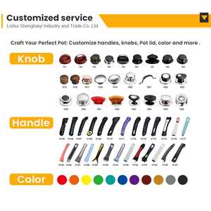 Chất Lượng Cao Lớp Phủ Gốm Nấu Ăn Nồi Đặt Không Dính Kính Nắp Silicone Xử Lý Tùy Chỉnh Nhà Bếp Đồ Nấu Nướng Bộ Cho Nhà Sử Dụng - Product Image 6