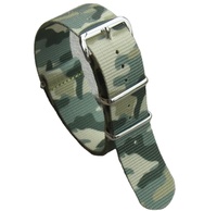 Bracelet de montre militaire 18/20/22/24 mm, bracelet de plongée, bracelet de montre en stock, bracelet de montre imprimé camouflage en stock