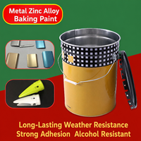 Pintura para Hornear de Aleación de Zinc Metálico, Venta al por Mayor, Mezcla de Colores Personalizada, Soporte Técnico Directo, MOQ 1000kg