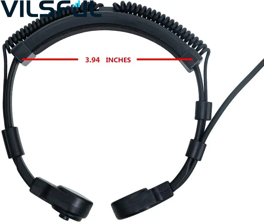 VFT-N1 auricolare a tubo acustico con microfono tattico a gola e PTT per XPR3300 XIRP6600 MTP3150 walkie talkie
