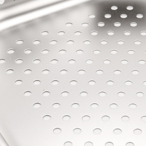 Nhà máy nóng bán Chất lượng cao 304 thép không gỉ khách sạn giữ container thực phẩm Chảo 1/3 kích thước S/S gn Pan với đục lỗ - Product Image 5