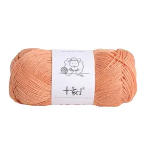 wholesale 50g summer yarn 71% tencel 29% linen hand knitting yarn for skirt bikini