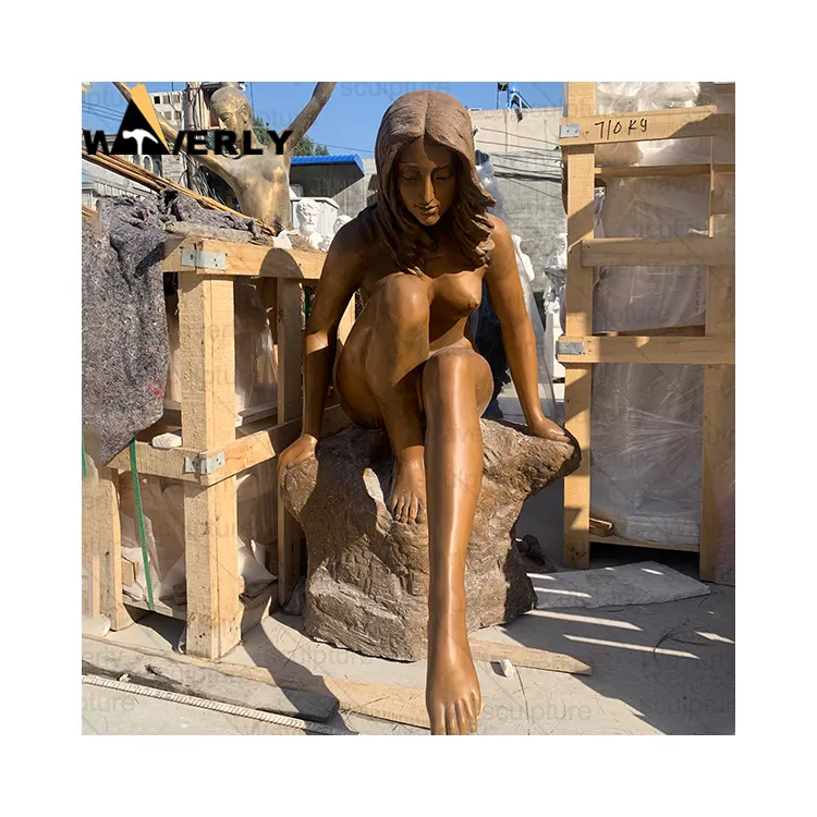 裸の女性のためのブロンズ像セクシーなヌード女性のブロンズ像等身大ブロンズセクシーな女性の彫刻ヌードセックス女性の像