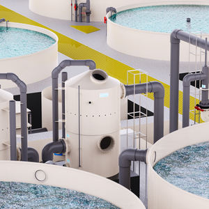 تعميم المياه PVC و PP المواد التفريغ جولة برج مربع نمط طبل مرشح البروتين مقشدة - Product Image 6