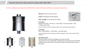 ไส้กรองฝักบัวอะลูมิเนียมอัลลอยด์ คาร์บอนไฟเบอร์ KDF - Product Image 5