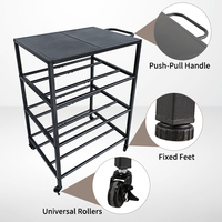 Rak Printer 3D JH-Mech dengan Rak Penyimpanan, Kokoh, Multi Spool, Portabel, Dapat Disesuaikan, Rak Filamen Printer 3D Logam untuk Garasi