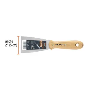 Maestro con 96 unità spatola rigida 2 'con manico in legno, Truper - Product Image 3