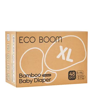 ECO BOOM-fabricante de pañales de bambú, hipoalergénico pañal desechable Biodegradable