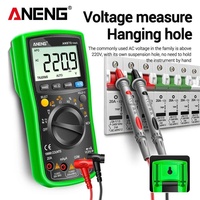 AN870 Multimeter Digital 19999 Counts True RMS Multimeter Pengukur Tegangan Resistansi Frekuensi Suhu MA Persentase Pengukuran