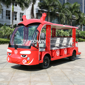 รถบัสไฟฟ้าเปิดหลังคาลายการ์ตูนมังกรจีนขนาดใหญ่ สำหรับนำเที่ยวชมสถานที่ในสวนสนุก - Product Image 6