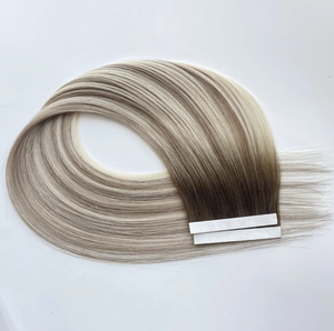 وصلات شعر روسية فاخرة غير مرئية بشريط لاصق فائق النحافة، شعر بشري طبيعي 100% بشريط لاصق من البولي يوريثان - Product Image 4