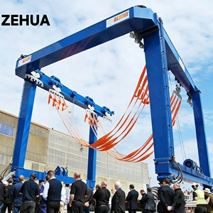 Lève-bateau mobile de 100 tonnes avec boîte de vitesses et composants de moteur contrôlés par PLC, sur pneus en caoutchouc - Product Image 3