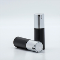 Pulvérisateur à pompe en plastique PP blanc de taille mini personnalisé, flacon sans air de 30 ml, impression à l'écran pour crème pour le visage, crème pour les yeux, shampoing, cosmétiques