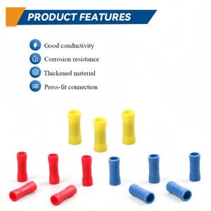 Cnxi pvt1.25 loạt 16-14 AWG <span class=keywords><strong>PVC</strong></span> cách điện đồng ferrule dây liền mạch Thùng loại song song mối nối mông thiết bị đầu cuối - Product Image 3