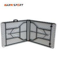Table de camping pliante en plastique portable en gros 180cm Table et chaises pliantes bon marché pour événement