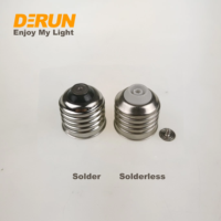 Base de lampe standard E27 fer aluminium laiton soudure base d'ampoule sans soudure, ACC-CAP