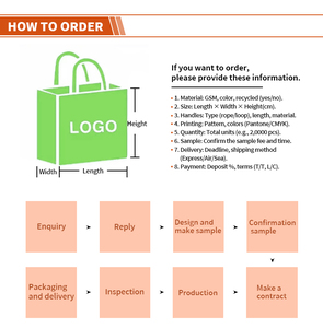 Gran oferta, bolsa de compras de tela no tejida reutilizable con asa, logotipo de impresión personalizado, bolsa de regalo para ropa - Product Image 6