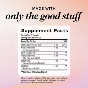 महिलाओं के हार्मोन संतुलन के लिए प्राकृतिक गैर-जीमो चेस्टबेरी विटामिन बी 6 पूरक माइक्रोबेलेट्स कैप्सूल - Product Image 6