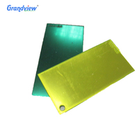 Service de découpe de feuilles de miroir en acrylique recyclé extrudé laminé de 1 mm, haute transmission lumineuse, résistant aux intempéries, pour panneaux de porte
