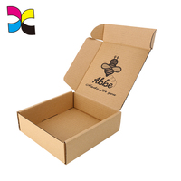 Caja de papel kraft personalizada, cajas de envío de papel corrugado
