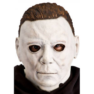 MASCARILLA ZOMBIE DE CARA COMPLETA EN LÁTEX BLANCO Y MARRÓN - Product Image 1