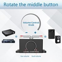 Amplificador Universal de Control de nivel RAC para coche, controlador de ecualizador estéreo de nivel de potencia, perilla para amplificador de Audio de coche, Subwoofer