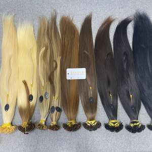 Haute qualité nouveau style vietnamien pointe cheveux Double dessiné extensions de cheveux humains 100% cheveux vierges bruts non transformés Style naturel - Product Image 5