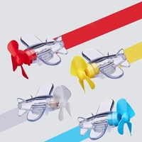 Lampe décorative rotative à LED colorée pour moto, voiture, avion, alimentée par le vent, pour moto, vélo, bicyclette