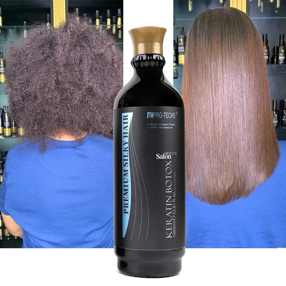 Blowout brasileiro sem formaldeído 2.10 creme reparador alisador de cabelo alisador de queratina para salão de beleza