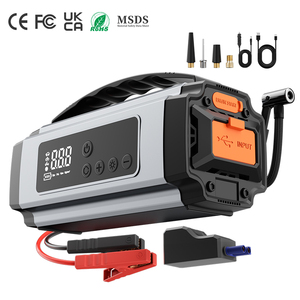 150psi Portable Car Tire Inflator 6000mAh Wireless air Compressor <strong>Battery</strong> Emergency Start Power Supply Car <strong>Booster</strong> - Product Image 1