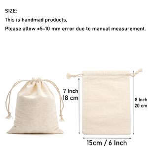 Bolsa de Algodón Personalizada con Cordón, Bolsa de Regalo de Algodón Orgánico, Bolsa de Embalaje para Joyería, Bolsa de Regalo Ecológica - Product Image 5