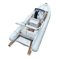 Bateau de plaisance gonflable en fibre de verre de 9,6 m (31,5 pi) avec tubes Hypalon et Orca, table à manger incluse, idéal pour les loisirs nautiques - À vendre