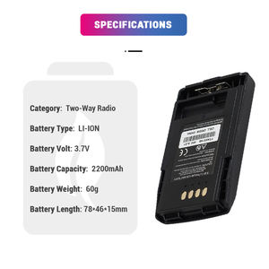 Li-ion kapasitas penuh <span class=keywords><strong>3</strong></span>.7V 2200mAh baterai FTN6574 FTN6574A FTN6574BC untuk Radio dua arah MTP850 - Product Image 4