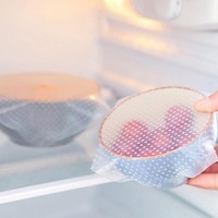 Couvercle extensible en silicone élastique réutilisable résistant à la chaleur pour accessoires de cuisine en silicone