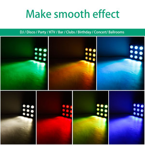 U'King 9led uzaktan kumanda kare Par ışıkları sahne aydınlatma - Product Image 5