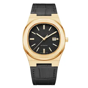 Minimalista Moda Quartzo Luminoso Com Calendário Luxus Uhr Elegante Assista Case Stainless Stall Ouro Relógios Para Homens