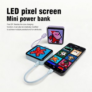 شاشة LED صغيرة محمولة باليد من Idot Matrix مع تحكم عبر التطبيق وبلوتوث، تدعم عرض النصوص والرسوم المتحركة الملونة RGB - Product Image 4
