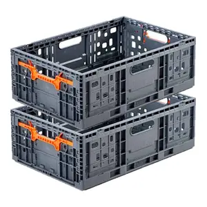 Factory Direct Plastic Collapsible Crates Low Price Mesh wholesale folding plastic crates