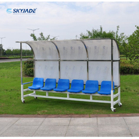 Banc de sièges de stade en acier inoxydable et en alliage d'aluminium pour équipement de cour de sport chaises bleues/rouges/noires/blanches/jaunes personnalisées