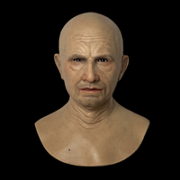 Masque en silicone réaliste personnalisable, masque de célébrité, masque de simulation de tête entière pour homme, pour les fêtes d'Halloween, accessoires réutilisables