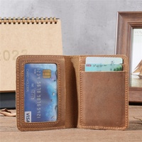 Dompet Kulit Asli Vintage Tempat Kartu Nama