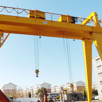 Grue portique à double poutre de 30 tonnes avec chariot treuil A5 robuste et moteur à engrenages
