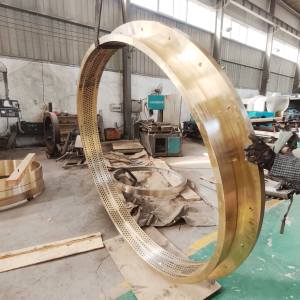 แผ่นทองแดงมีรูพรุนสำหรับปรับแต่งบล็อกสไลด์ C93400ทำจากทองแดง - Product Image 4