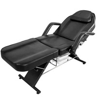 Table de massage pliable de luxe de haute qualité à trois sections pour salon de beauté