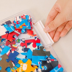 Modern Design Plastic Transparent Toy <b>Storage</b> <b>Box</b> Household Jigsaw <b>Storage</b> Container - Product Image 3
