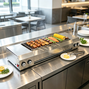 Matériel de cuisson pour street food : Machine à Oden électrique en acier inoxydable, pot à Oden à température constante avec cadre en bois - Product Image 1