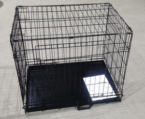 Chenil de base en métal pour chien avec plateau en métal - Product Image 1